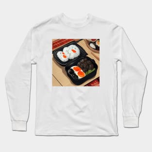 Bento Japanese Food Eggs and Rice Long Sleeve T-Shirt